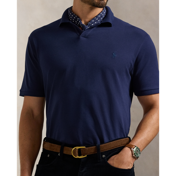 Poloshirt aus Stretchpiqué Big & Tall in Edles Lila 6