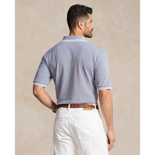 Old Royal/White Stretch Mesh Polo Shirt Big & Tall 5
