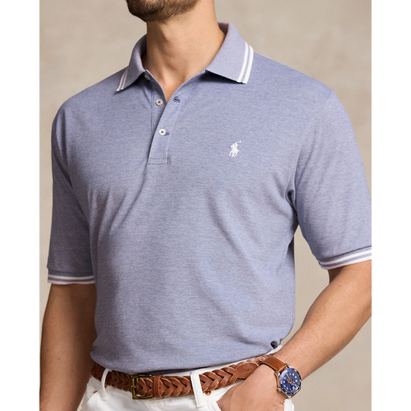 Old Royal/White Stretch Mesh Polo Shirt Big & Tall 6