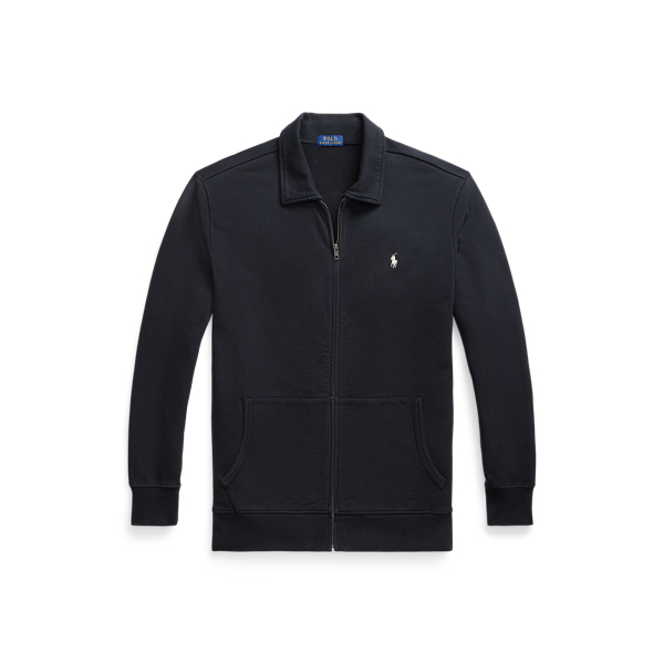 Loopback fleece sweatshirt met rits Big & Tall in 1