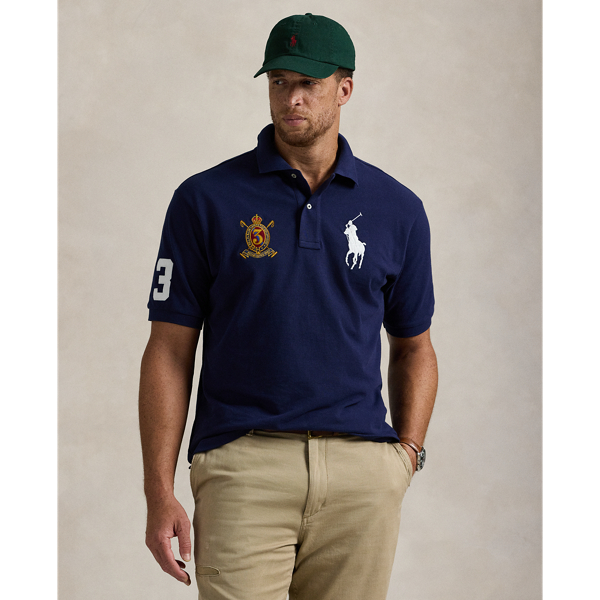 Big Pony Crest Mesh Polo Shirt