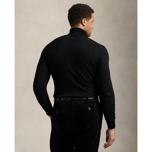 POLO RALPH LAUREN◆ニット・セーター(厚手)/S/ウール/BLK POLO RALPH LAUREN（ポロ ラルフ ローレン）の「ウール クルー