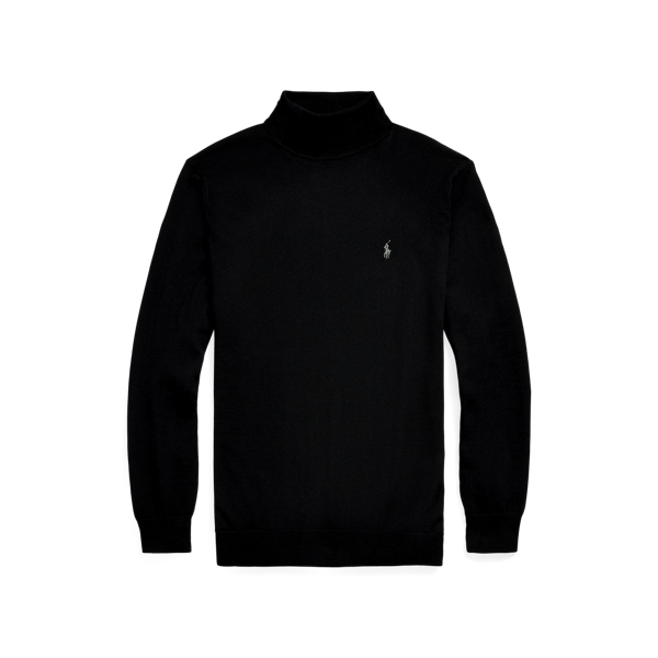 Ralph lauren black half zip sale