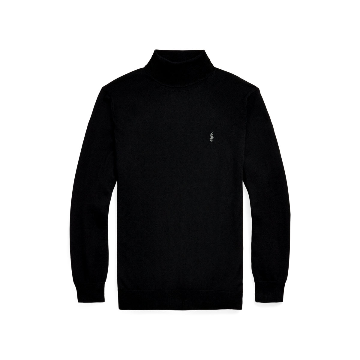 Washable Wool Turtleneck Sweater
