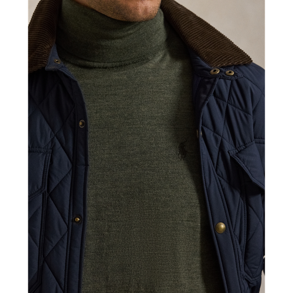 Washable Wool Turtleneck Sweater