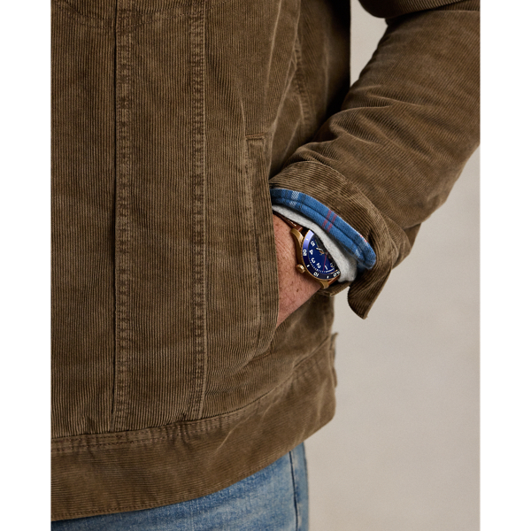 Fleece-Lined Corduroy Trucker Jacket