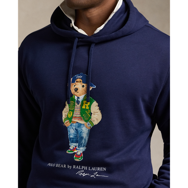 Medium newest Polo bear hoodie with Polo socks.