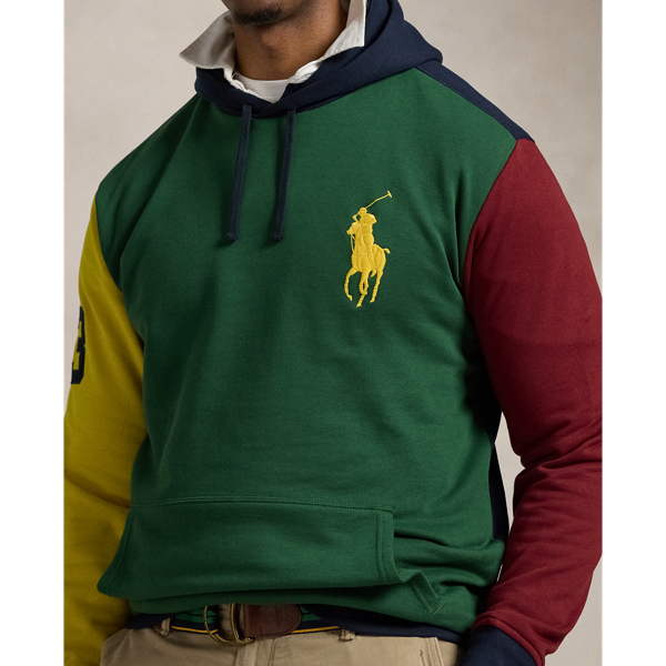 Big Pony Color Blocked Fleece Hoodie
