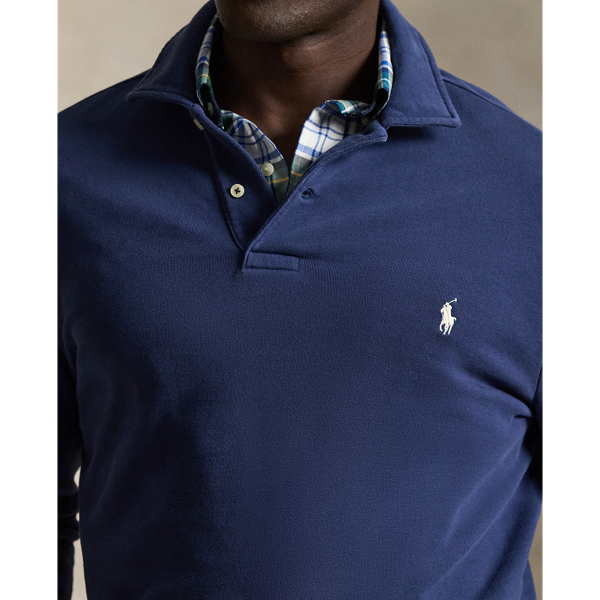 Cruise Navy Loopback Fleece Collared Sweatshirt Big & Tall 6