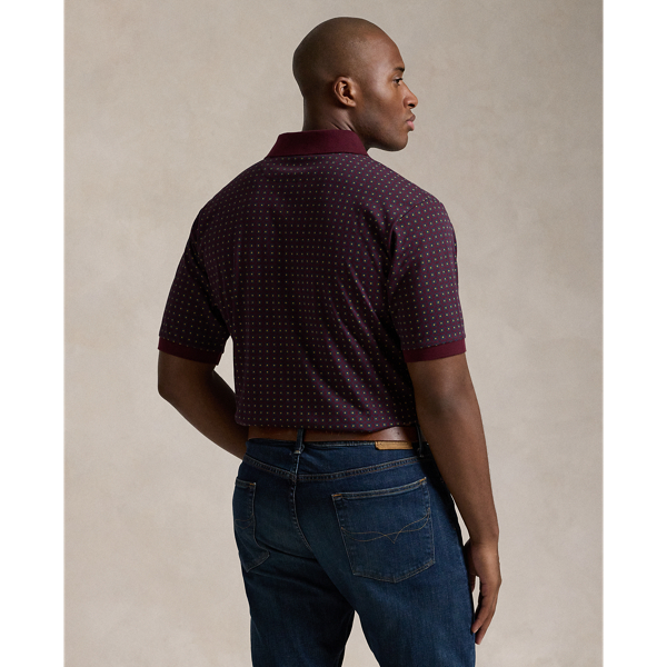 Burgundy polo dress shirt sale