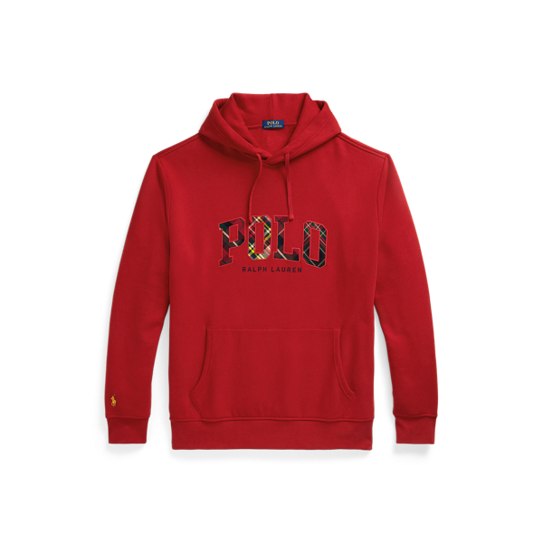 Red ralph lauren hoodie mens sale