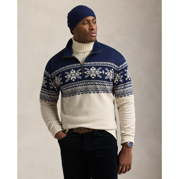 Snowflake Double-Knit Pullover