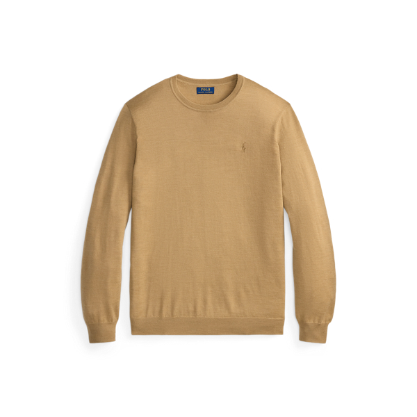 Pull &agrave; col rond en laine lavable Big & Tall en 1