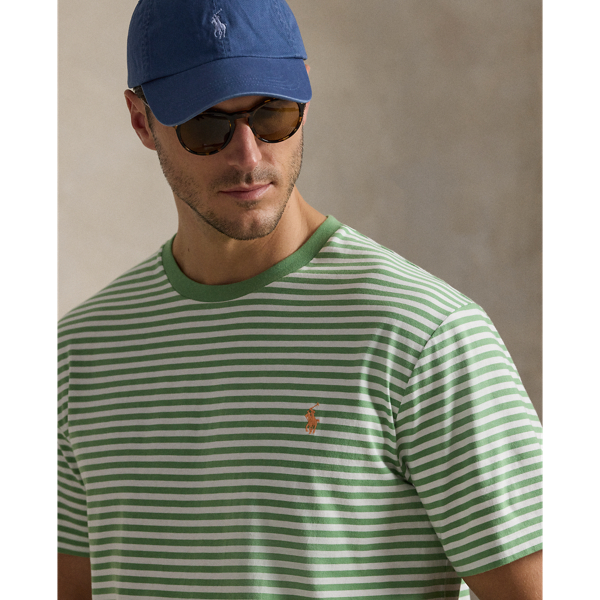 Outback Green/White Striped Jersey T-Shirt Big & Tall 6