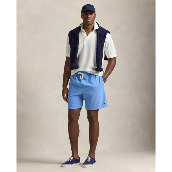 Harbor Island Blue Classic-Fit Stretch-Badeshorts Traveler Big & Tall 1