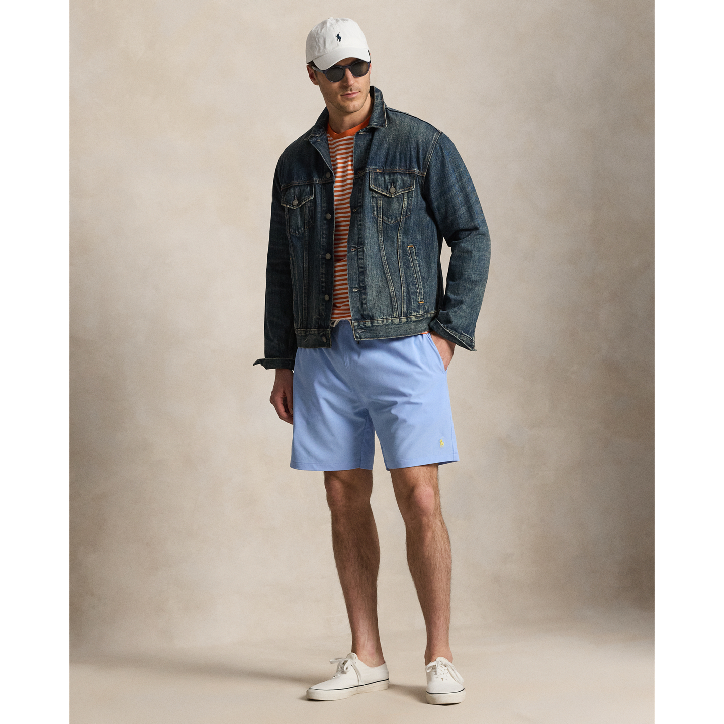 Плавки Traveler Classic для мужчин, стрейч — Ralph Lauren, цвет: Синий — фото 4