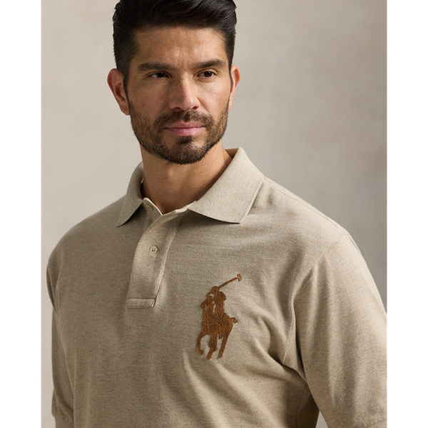 POLO RALPH LAUREN☆LEATHER BIG PONY スウェット♪送料込 Leather-Pony Mesh Polo Shirt