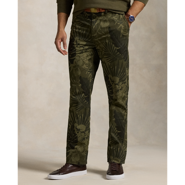 Stretch Classic Fit Palm-Camo Chino Pant