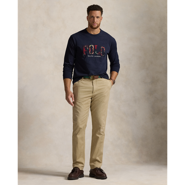Rl Navy Plaid-Logo Jersey T-Shirt Big & Tall 4