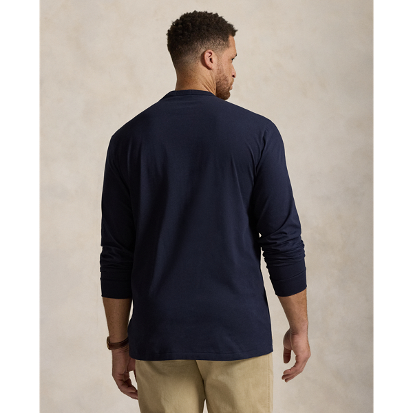 Rl Navy Plaid-Logo Jersey T-Shirt Big & Tall 5