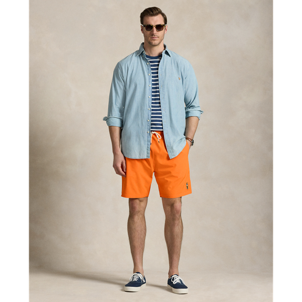 Classic-Fit Badeshorts Traveler mit Bear