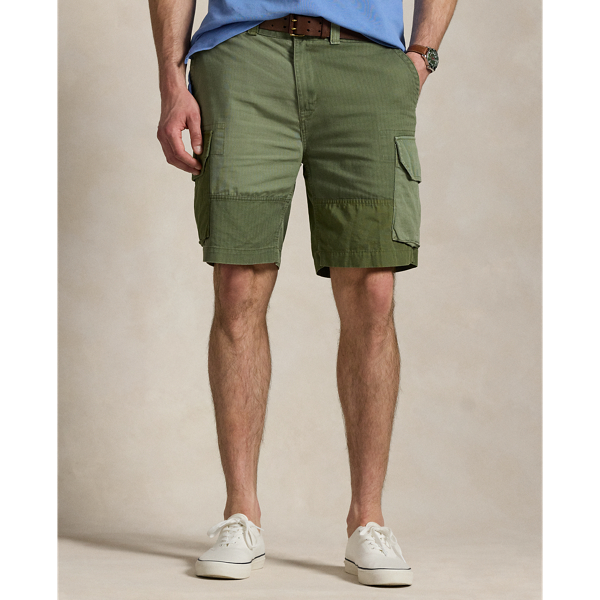 Gellar Relaxed Fit Patchwork Cargo Short
