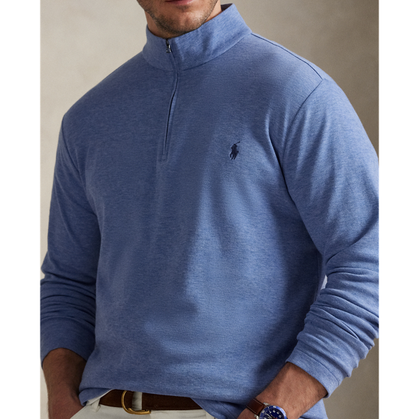 Jacquard Quarter-Zip Pullover
