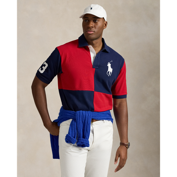 Men's Red Original Cotton Mesh Polo Shirts | Ralph Lauren