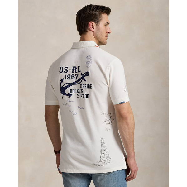 Classic Fit Mesh Graphic Polo Shirt – WOODstack