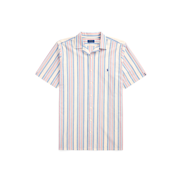 Striped Chambray Camp Shirt