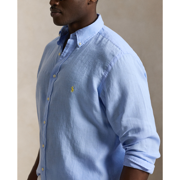 Austin Blue Linen Shirt Big & Tall 6