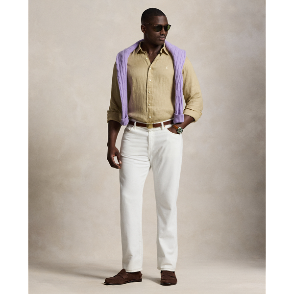 Classic Khaki Linen Shirt Big & Tall 4
