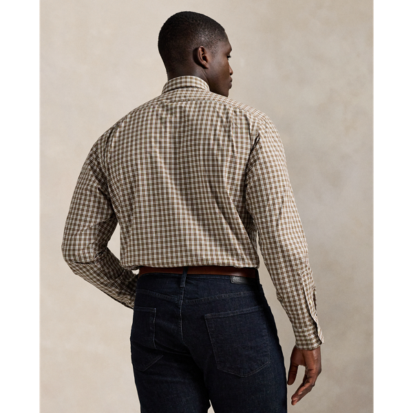 Plaid Stretch Poplin Shirt