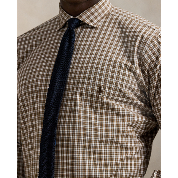 Plaid Stretch Poplin Shirt