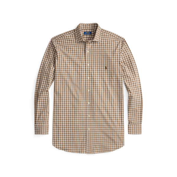 Plaid Stretch Poplin Shirt