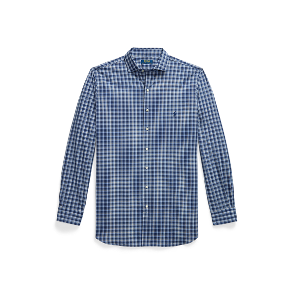 Plaid Stretch Poplin Shirt