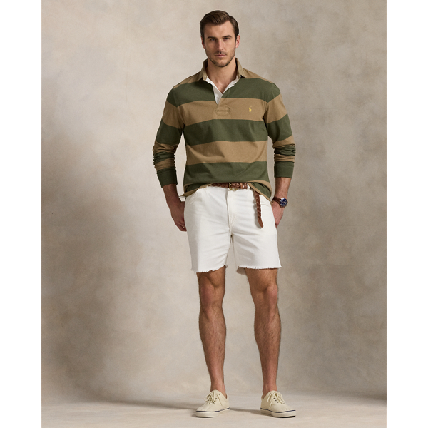 【POLO RALPH LAUREN】CLASSIC KHAKI-COLLAR RUGBYポロシャツ Classic Fit Khaki-Collar Rugby Shirt