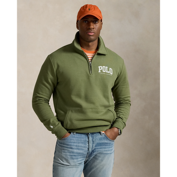 Logo Fleece Collared Sweatshirt