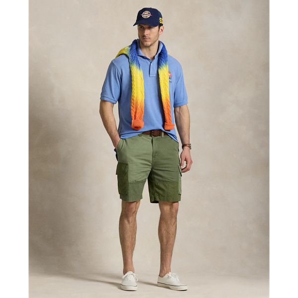 Polo Bear Garment-Dyed Mesh Shirt
