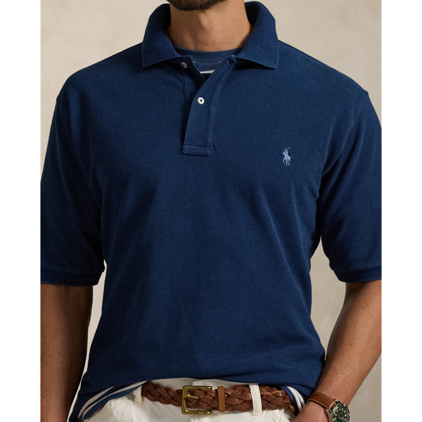 Indigo Mesh Polo Shirt