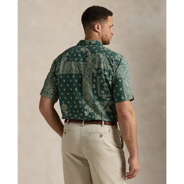 Bandanna-Print Camp Shirt