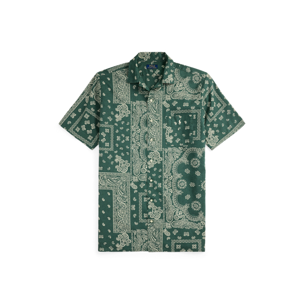 Bandanna-Print Camp Shirt