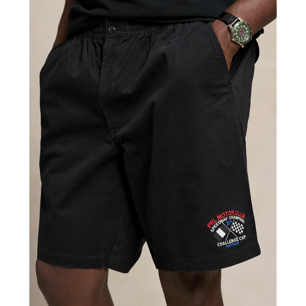 Polo Black Motor Club Polo Prepster Embroidered Twill Short Big & Tall 6