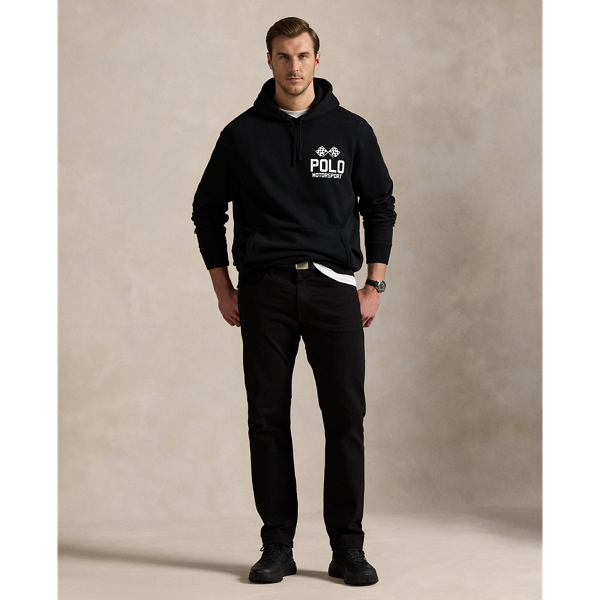 ★★POLO RALPH LAUREN★★ Slub Fleece Graphic SweatshirtGray Slub Fleece Graphic Hoodie