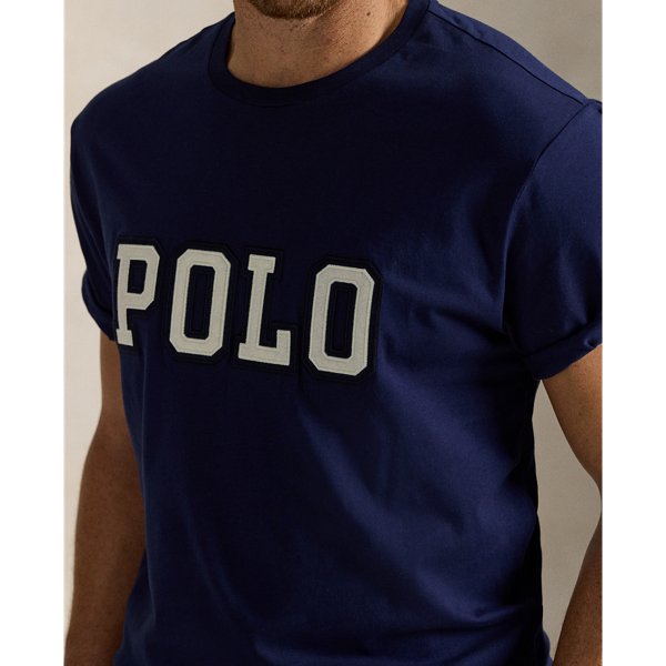 Jersey-T-Shirt mit Logo