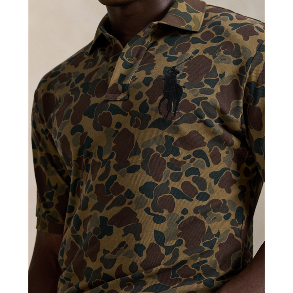 Big Pony Camo-Print Mesh Polo Shirt