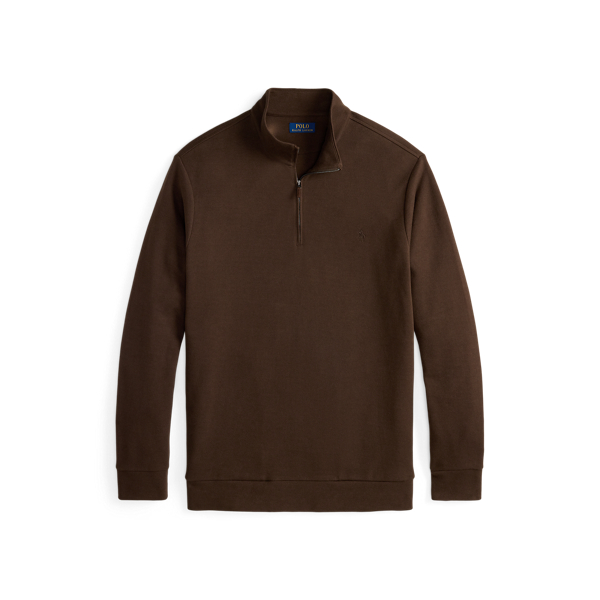 Double-Knit Mesh Quarter-Zip Pullover Big & Tall 1