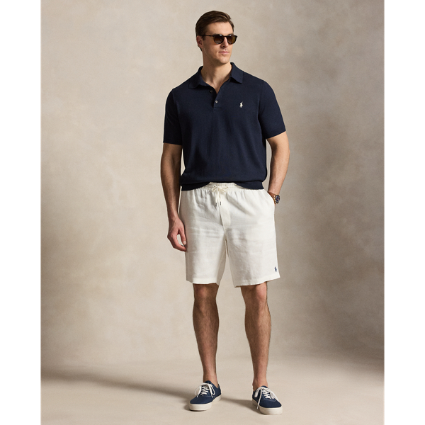 Pull Polo en coton Big & Tall en Marine chasseur 4