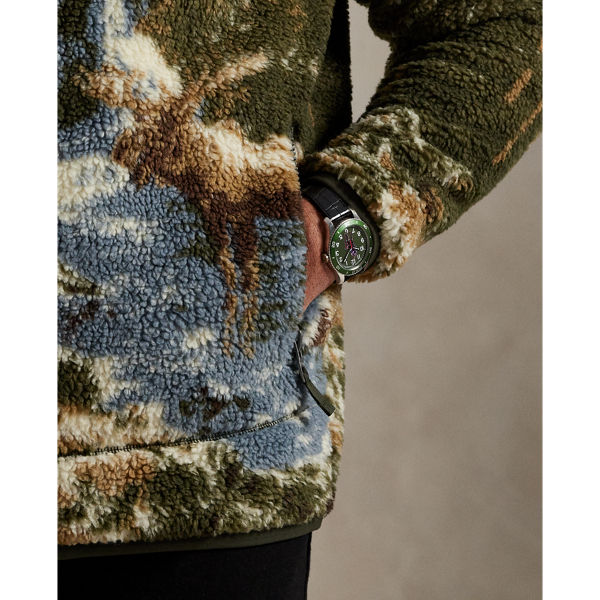 Pile Fleece Graphic Jacket