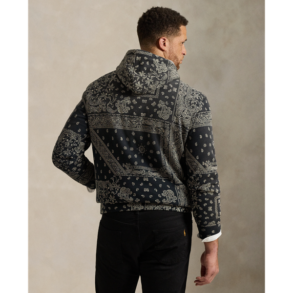 Bandanna-Print Fleece Hoodie